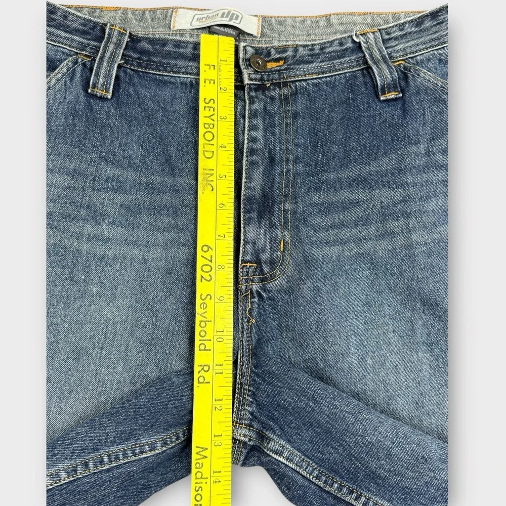Urban Up Pipeline Men Carpenter Denim Shorts Jorts Blue Size 36 Relaxed Workwear